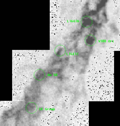 CO map of the L1641 Dark Cloud in Orion