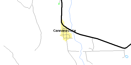 Map of Cannonville, UT