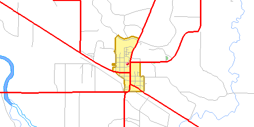Map of Lingle, WY